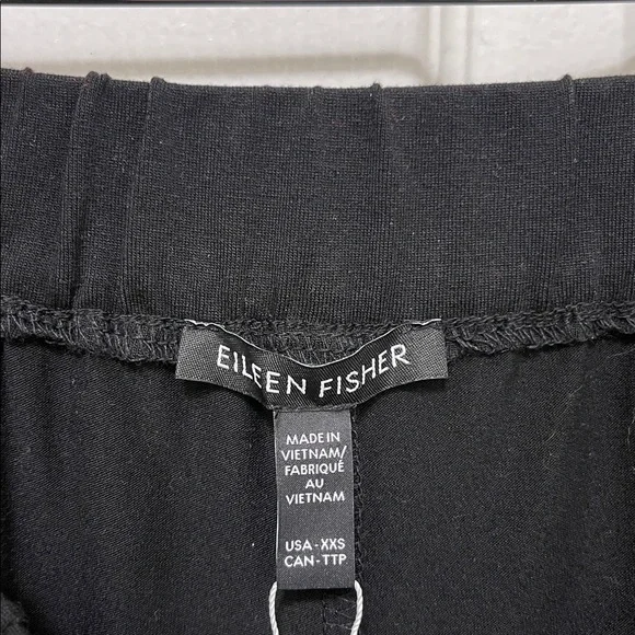 NWT Eileen Fisher Stretch Jersey Knit Pleated Straight Pant - Picture 6 of 8